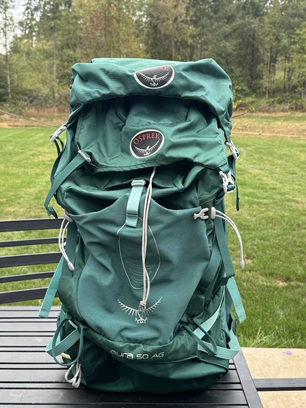 Osprey Aura Ag 50 Women’s Hiking Backpack Teal Green Anti Gravity Gorpcore